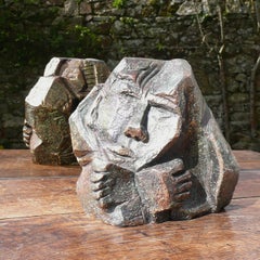 "Dubbio" scultura figurativa in bronzo limitata a 8 pezzi 16x16x16cm 2009