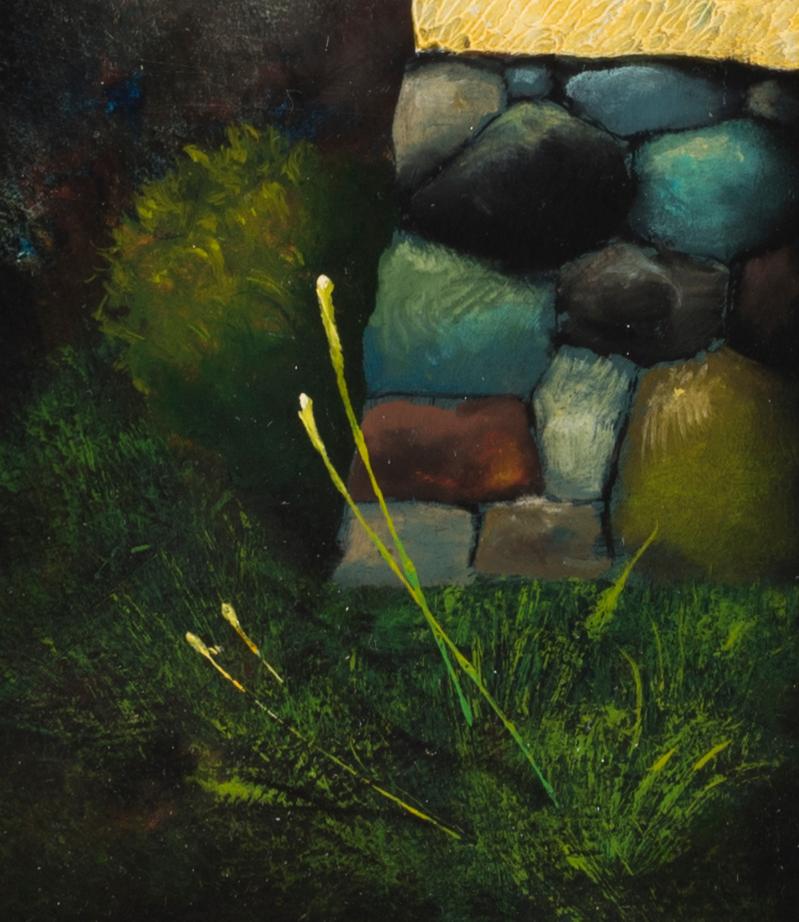 Por Sermi Divina Luz - Brown Landscape Painting by Robert Rasely