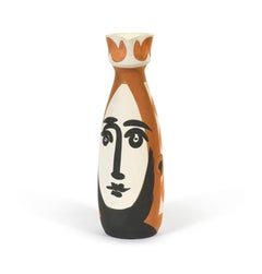 Vintage Face, Pablo Picasso, 1950's, Earthenware, Decorative Art, Design, Interior, 
