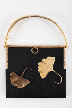 Sac Ginkgo, Claude Lalanne, Purse, Bronze, Gold, 1980's, Lalannes, Bag, limited