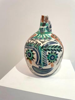 Visage aux yeux rieurs, Picasso, Multiples, 1960's, Ceramic, Jar, Pitcher, Deco