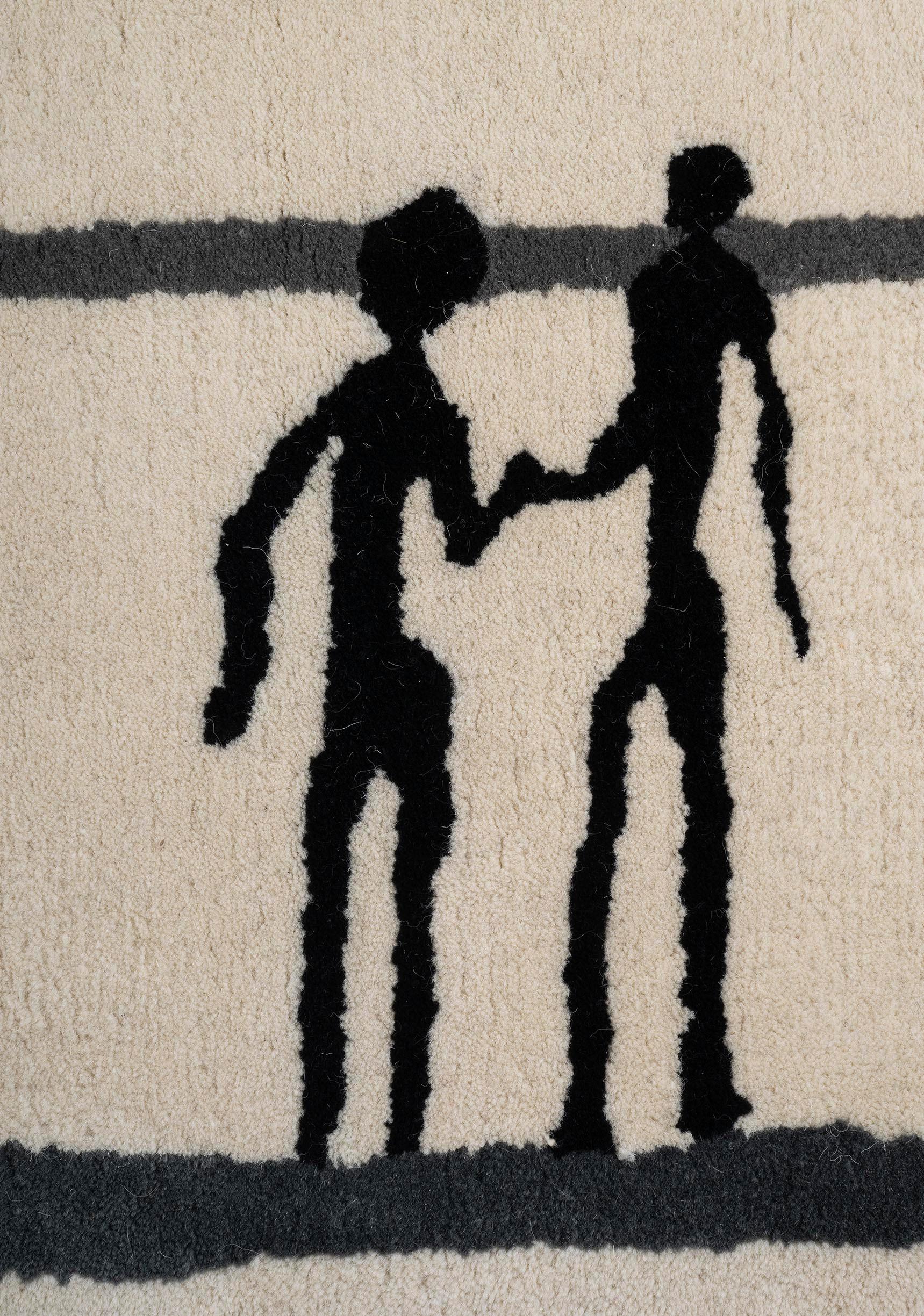 La Rencontre, Diego Giacometti, Design, Tapestry, Tapis en vente 1