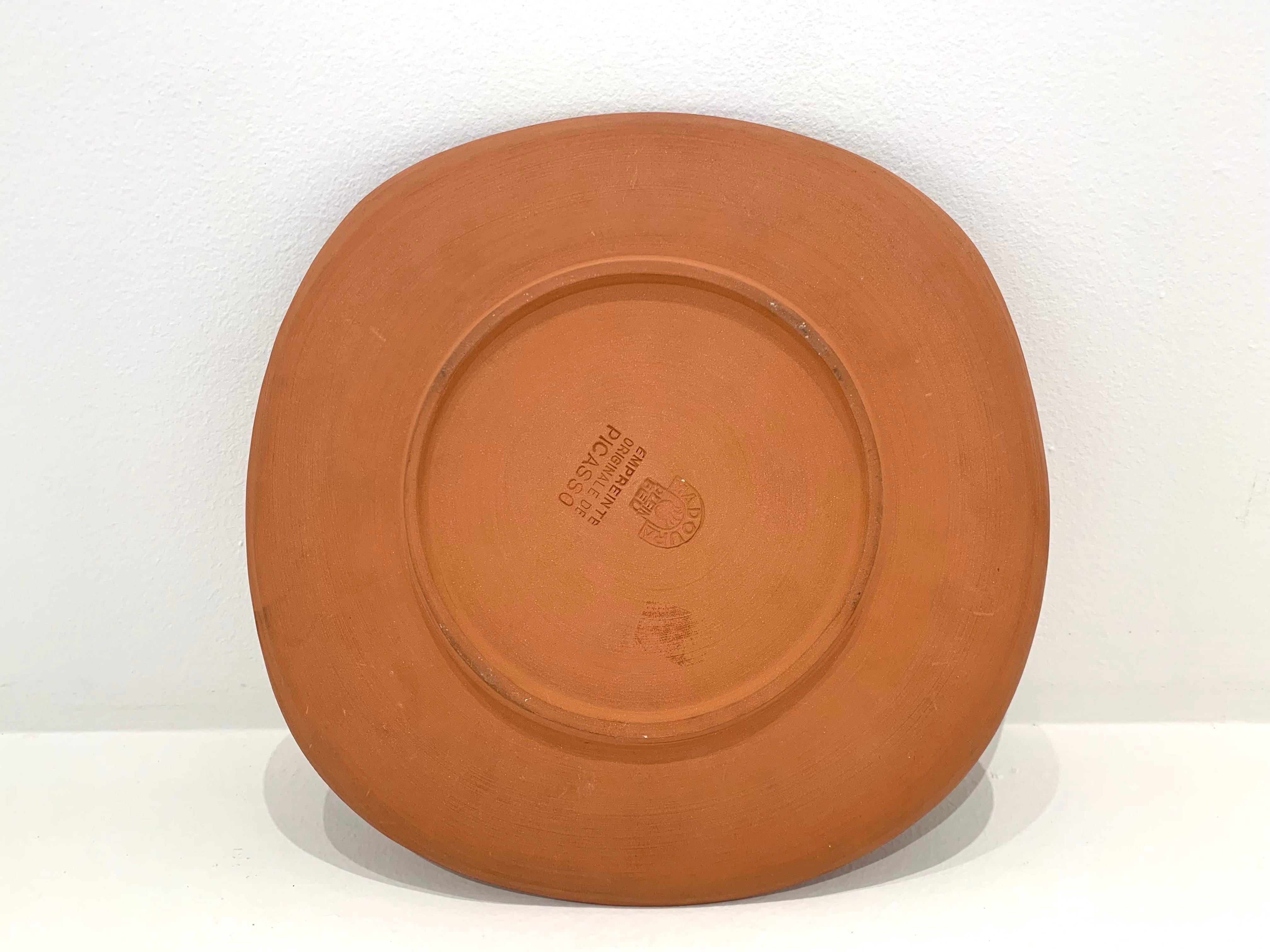 Visage lunaire, by Pablo Picasso, Unique Sculpture, Terracotta, Design, Plate 2