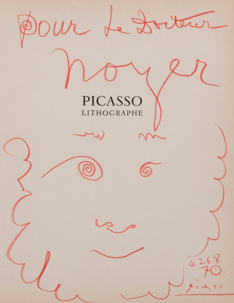 Tribute you Docteur Noyer, Picasso, 1970's, Work on paper, Drawing, Portrait