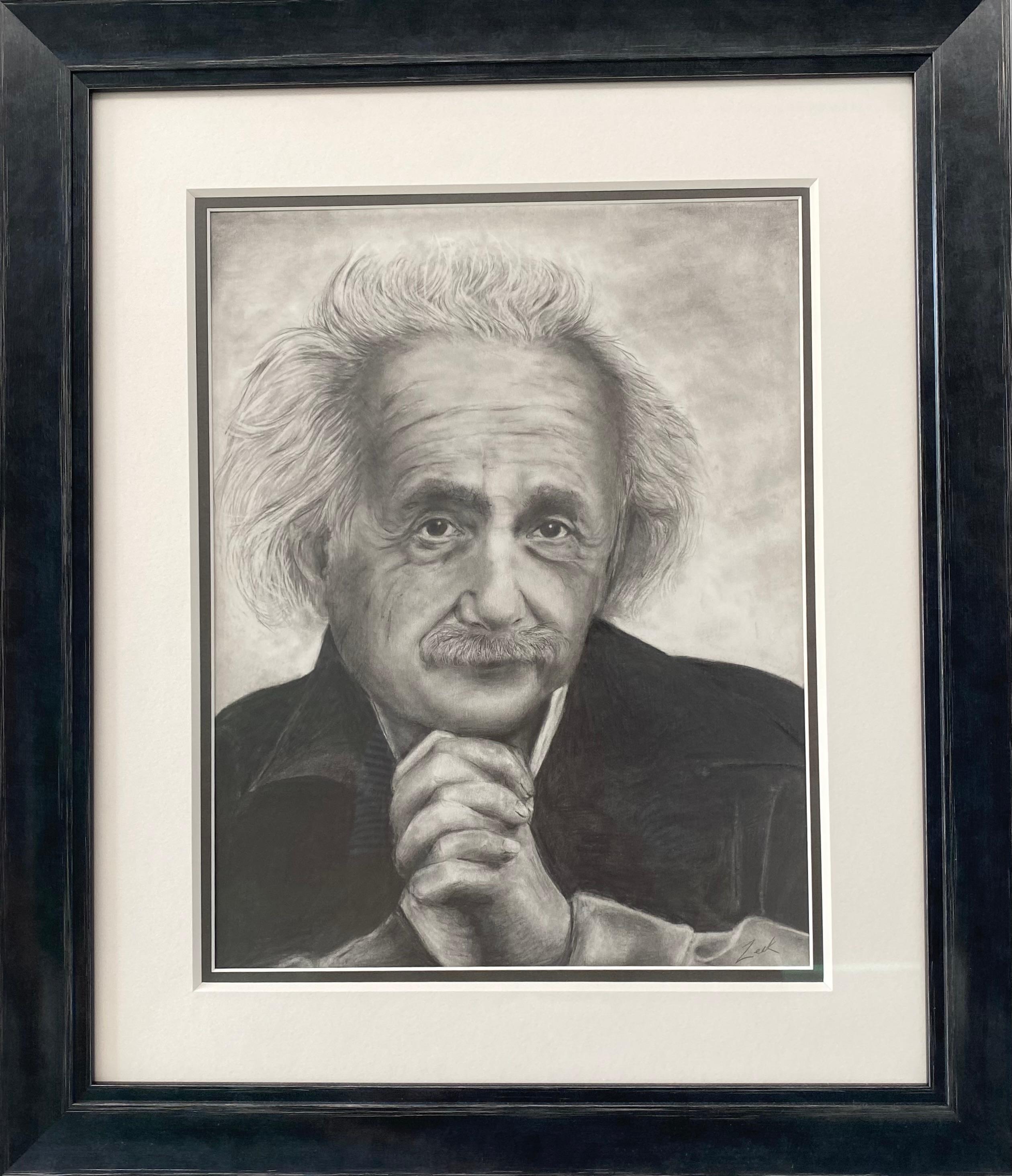 Albert Einstein - Art realista estadounidense de A. Z. McIntosh