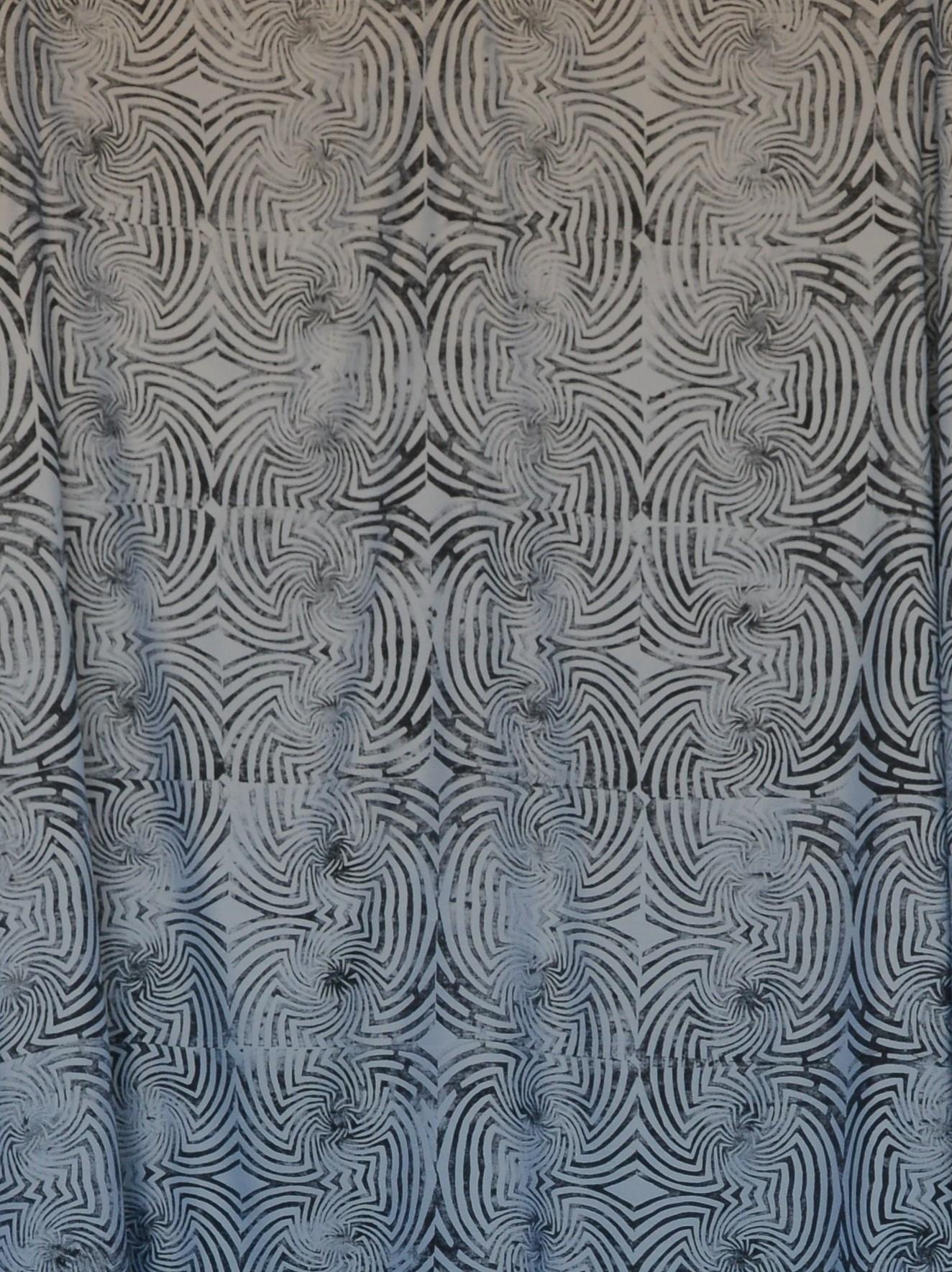 Joy, Fabric paint on cotton blend - Contemporary Art by Elizabeth Shinana