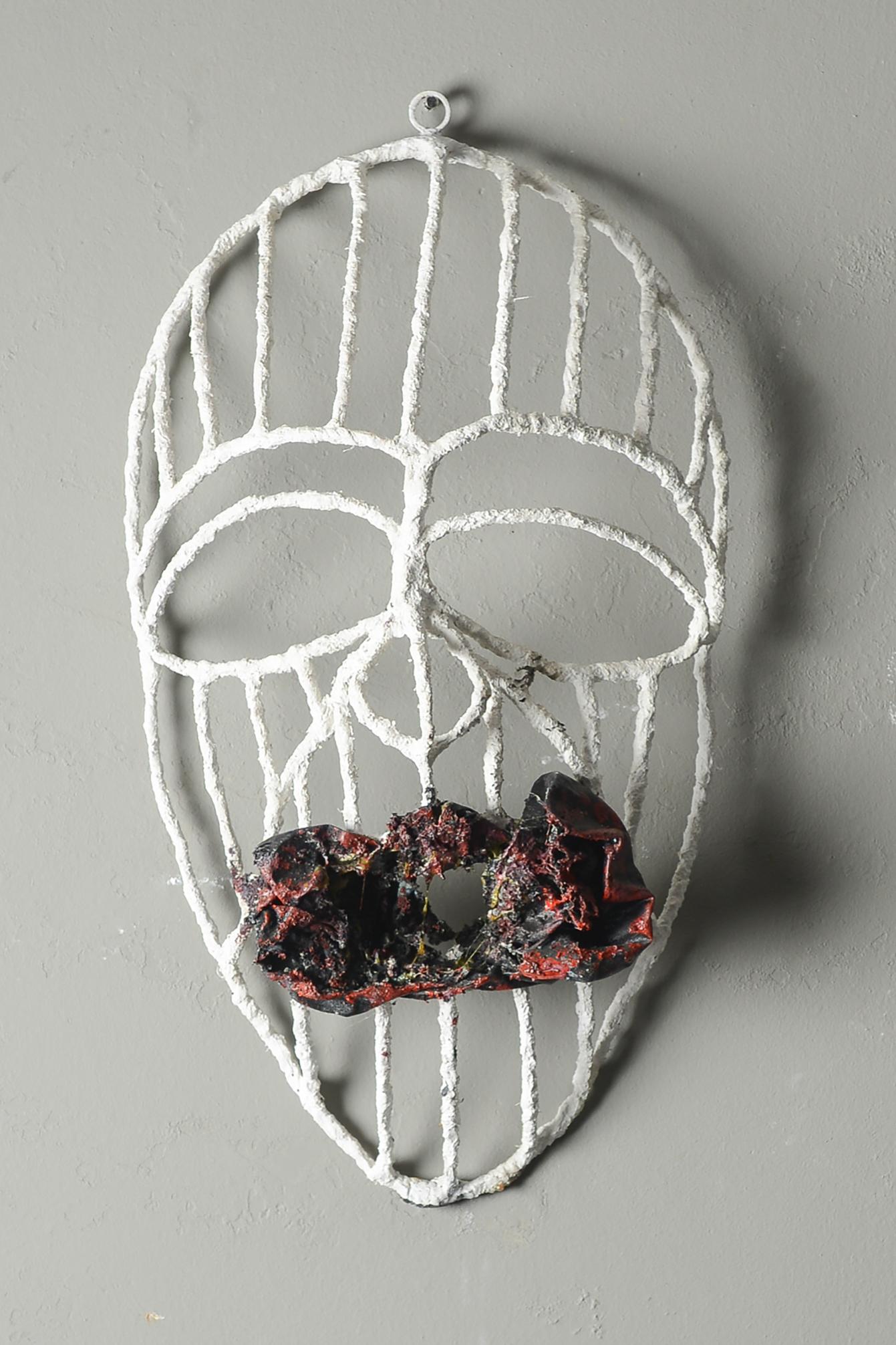 Reclaimed freedom of speech 2, Elisia Nghidishange, wire, plaster, fabric For Sale 2