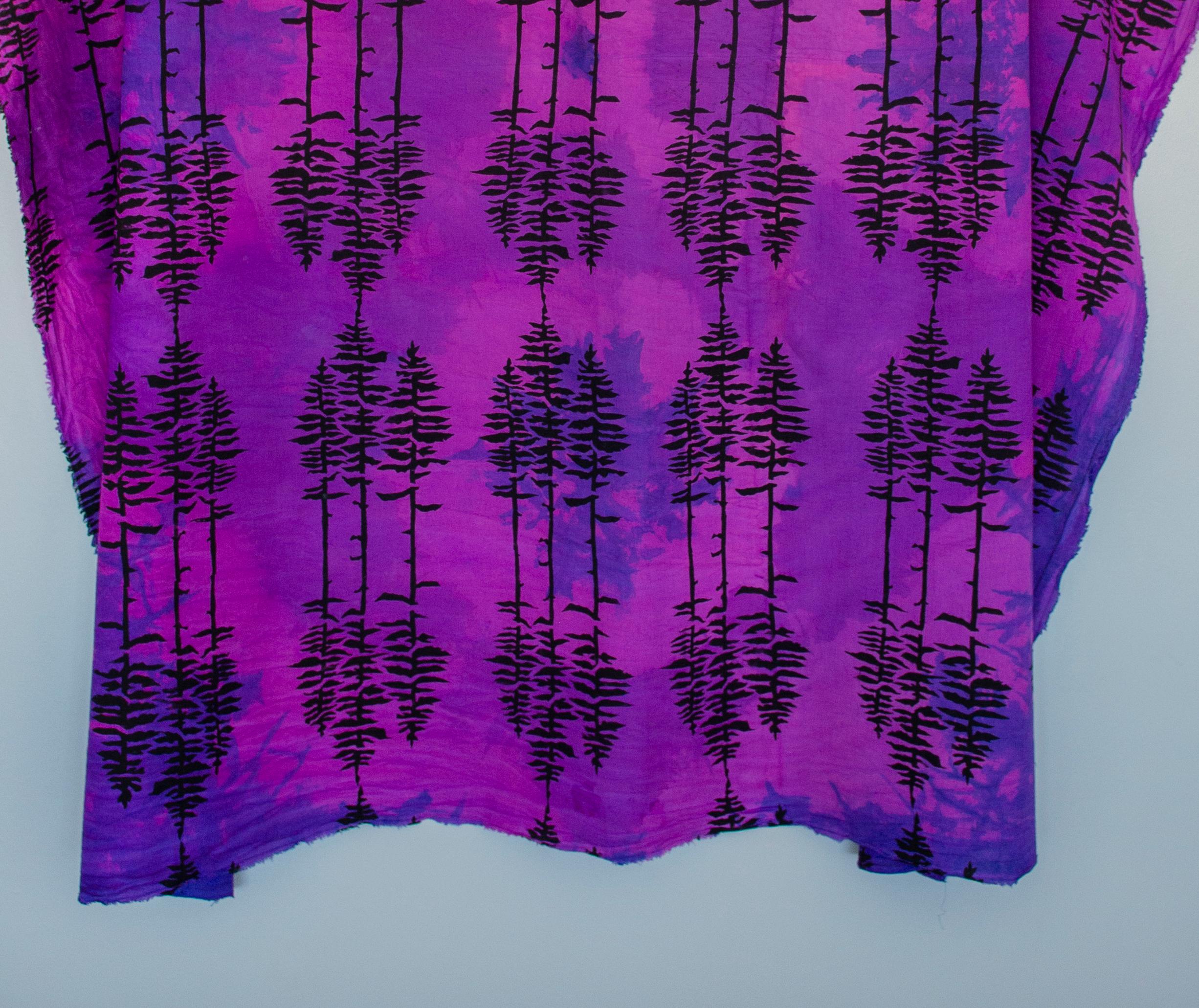 Forest, Elizabeth Shinana, fabric, textile, trees, cotton blend 2