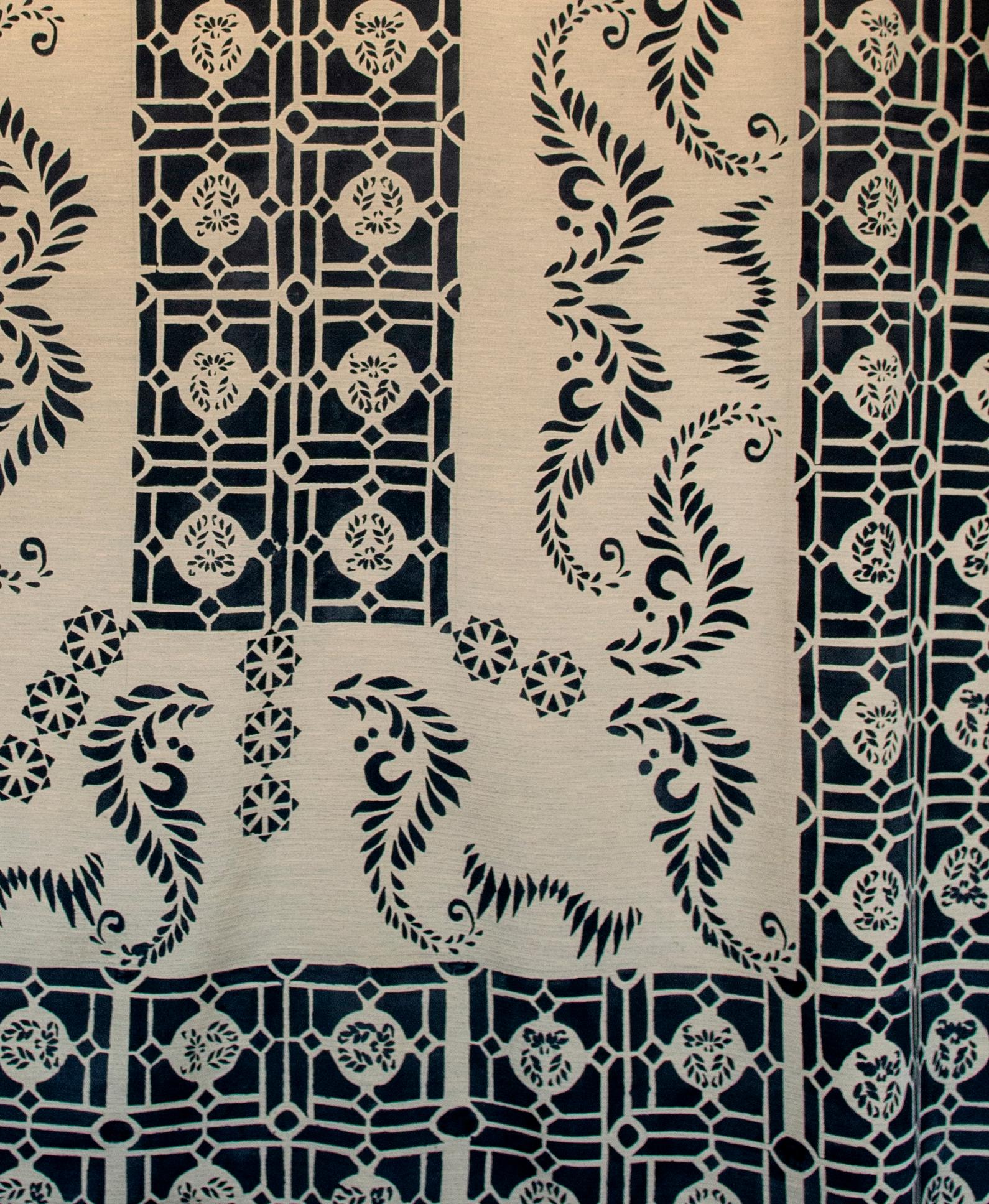Peace 2, Elizabeth Shinana, textile, fabric, cotton blend, abstract motif  1