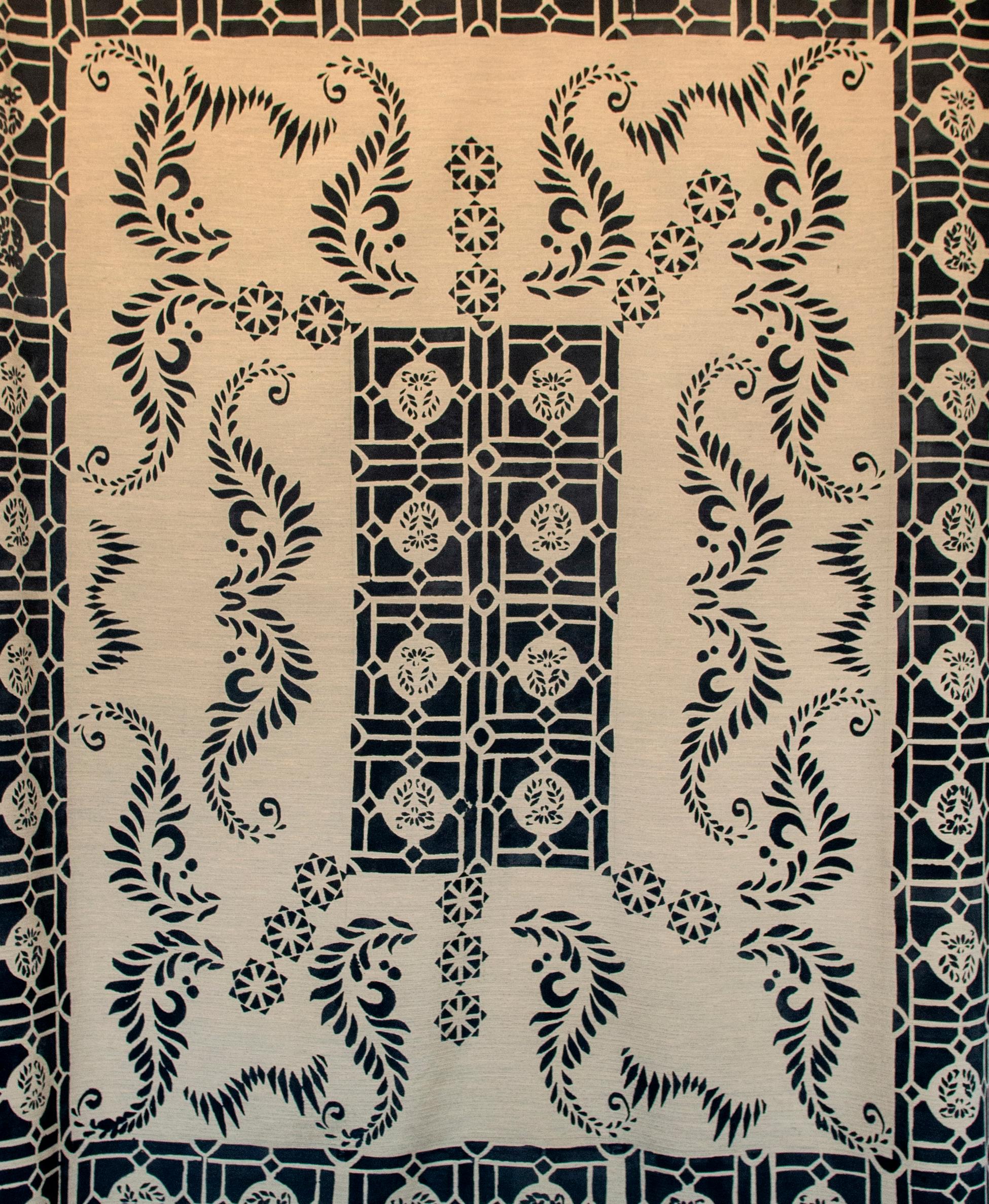 Peace 2, Elizabeth Shinana, textile, fabric, cotton blend, abstract motif  3