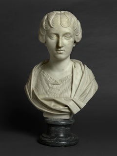 Used Eighteenth-century Grand Tour marble bust of Faustina the Younger