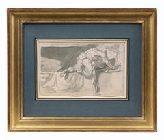 Eighteenth century Old Master drawing - St Jerome