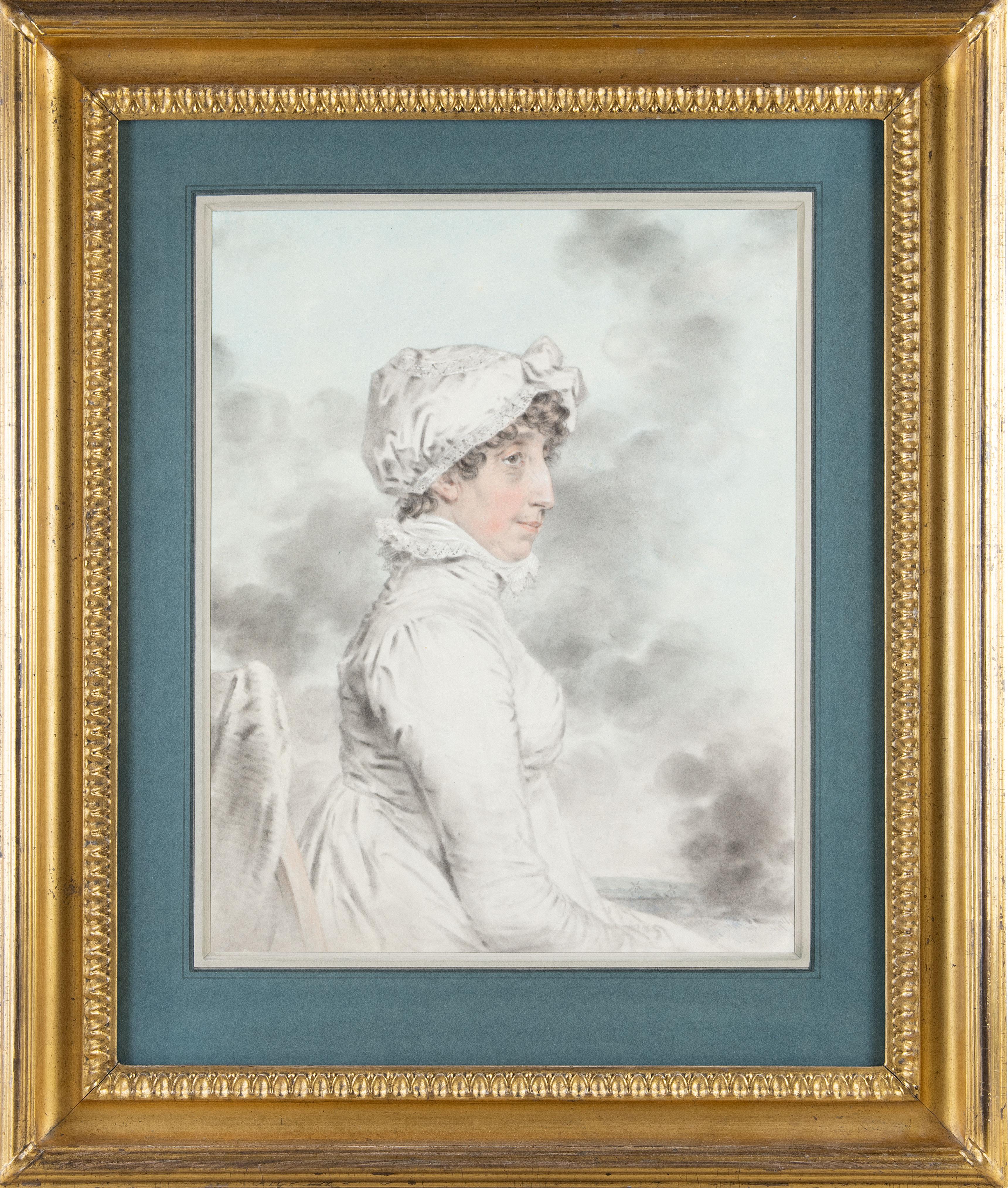 Regency portrait drawing of Arabella Graham-Clarke