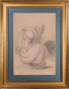 Antique Drawing of a captive woman