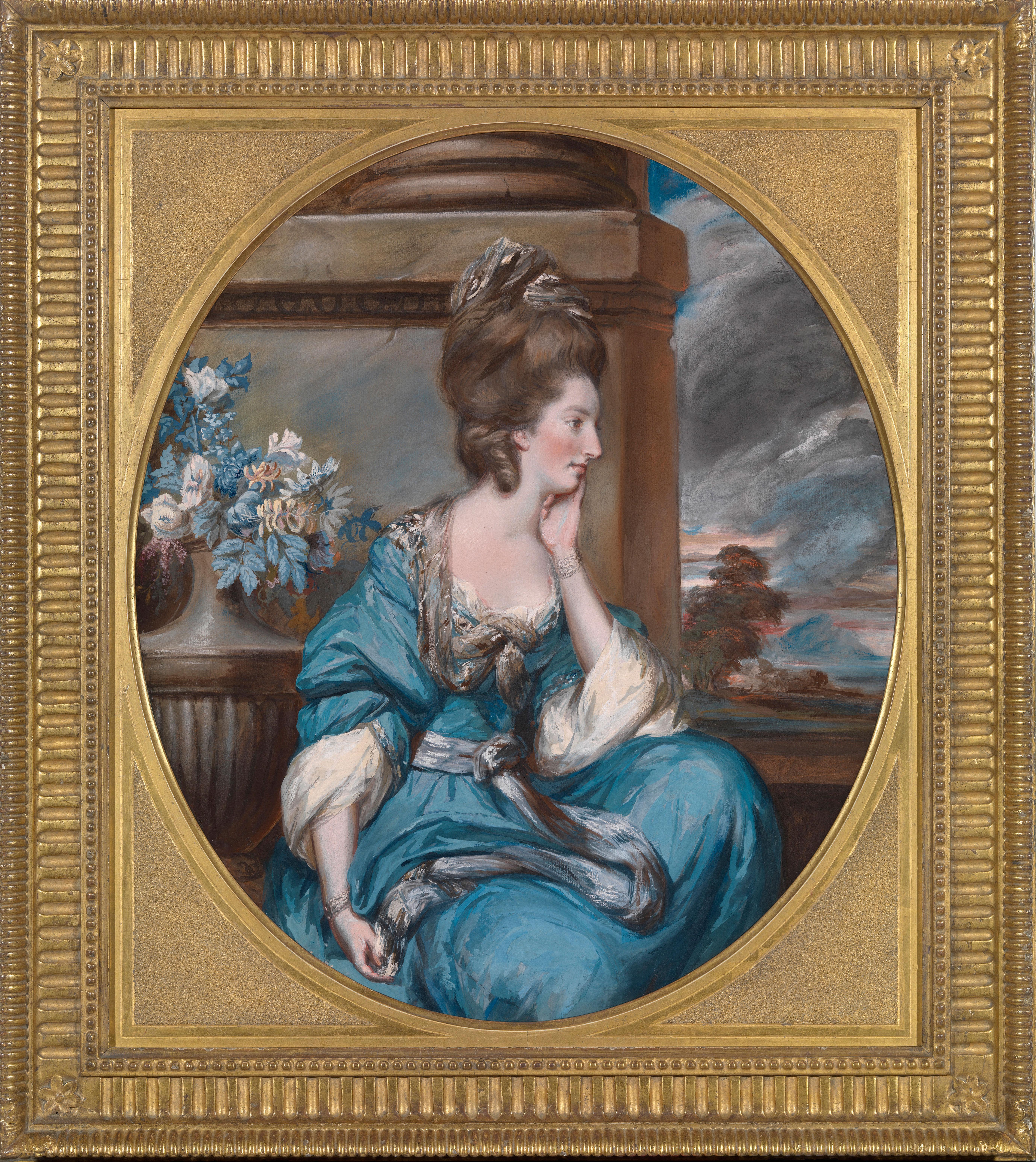 Portraits de l'Hon. Mary Shuttleworth et Anna Maria, 9e Baroness Forrester - Art de Daniel Gardner