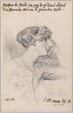 dessin de portrait de Harriot Mellon, Mme Thomas Coutts