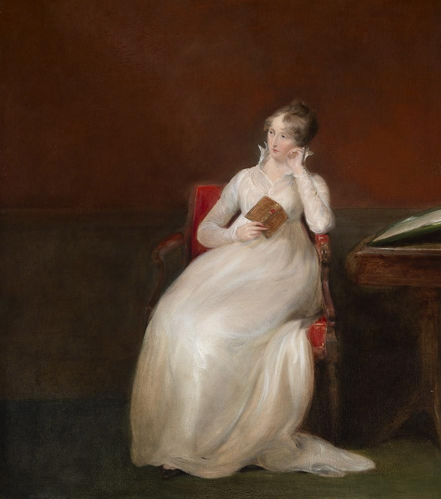 Portrait of Marianne Langham - Painting by Jacques-Laurent Agasse