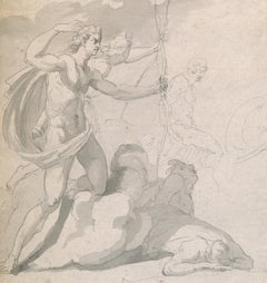 Eighteenth century Old Master drawing - Apollo destroying Niobe's children
