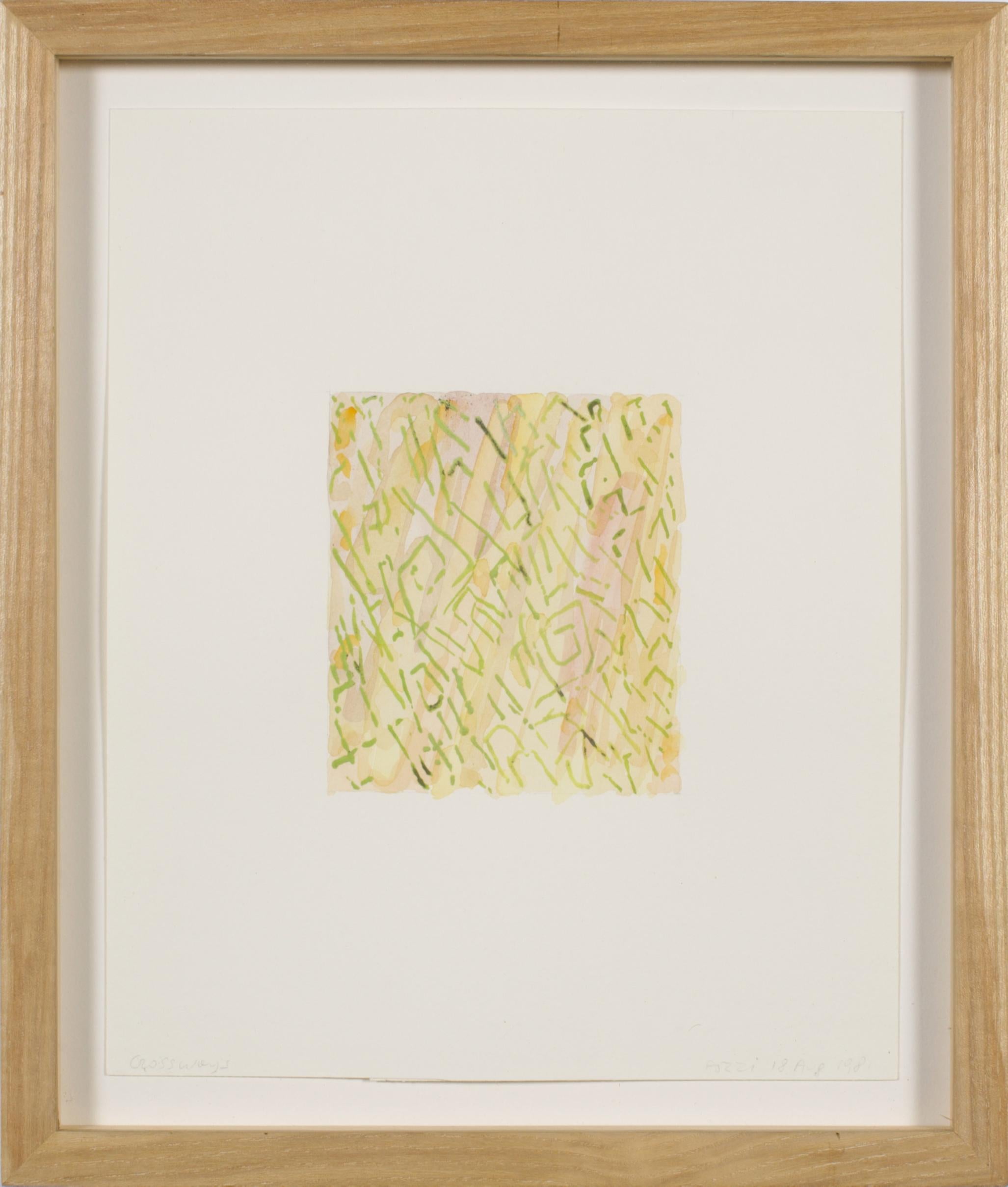 Lucio Pozzi Abstract Drawing – Kreuzungen