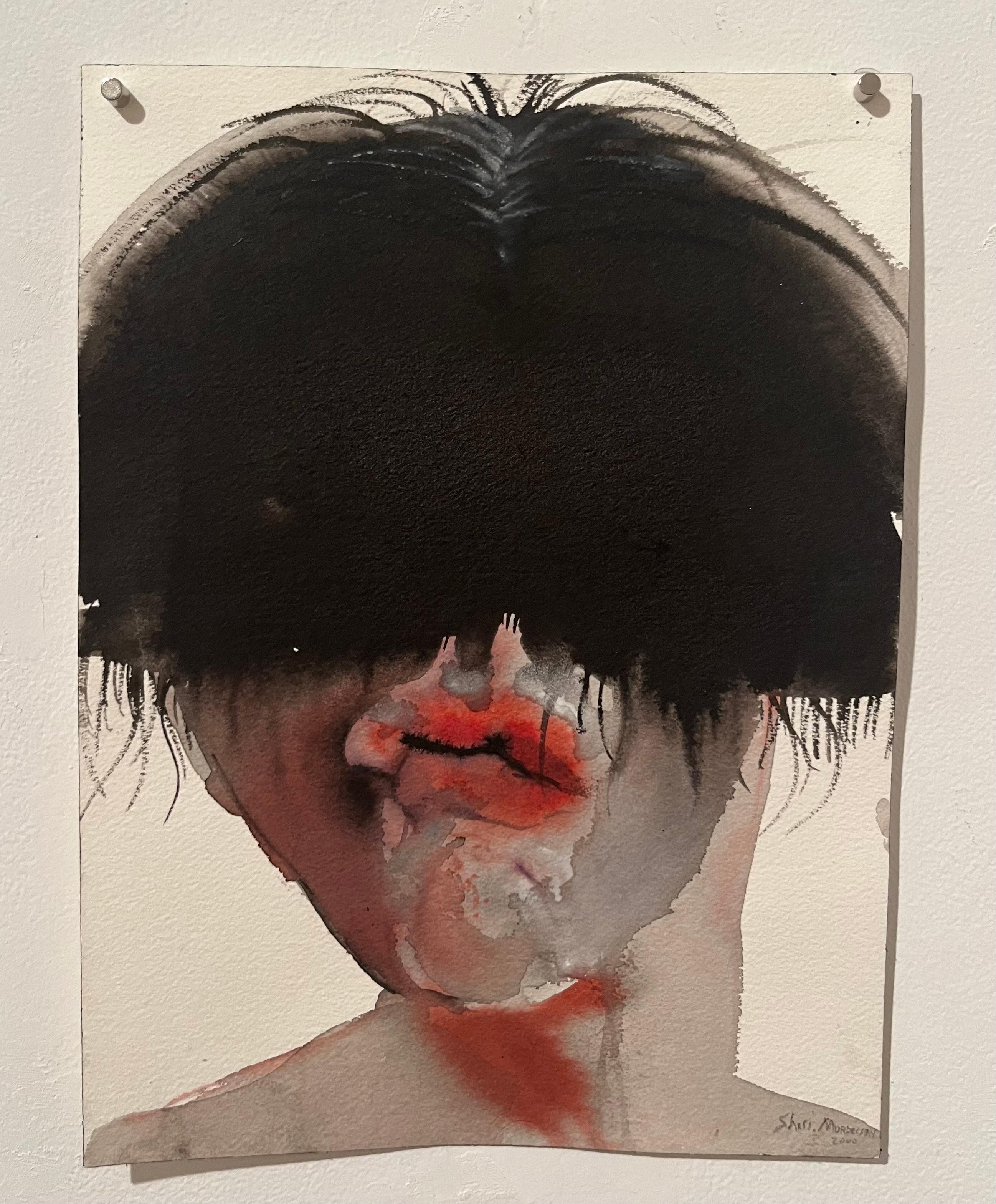 Shiri Mordechay  Figurative Art – Ohne Titel, Tinte, figürlich, Gesichter