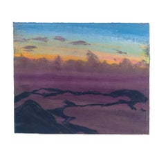 Single Sunset Pastel, landscape, nature, colorful
