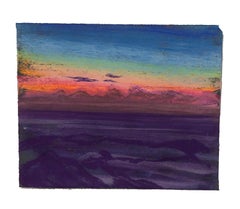 Single Sunset Pastel, nature, landscape, colorful