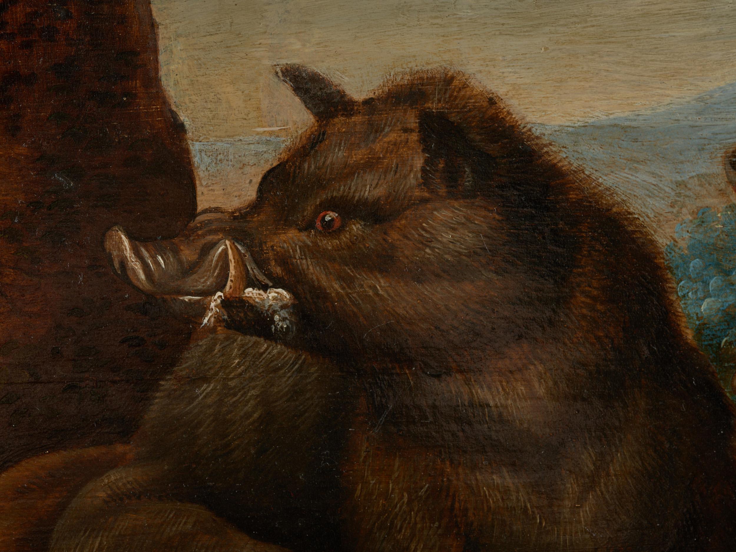 boar hunt painting