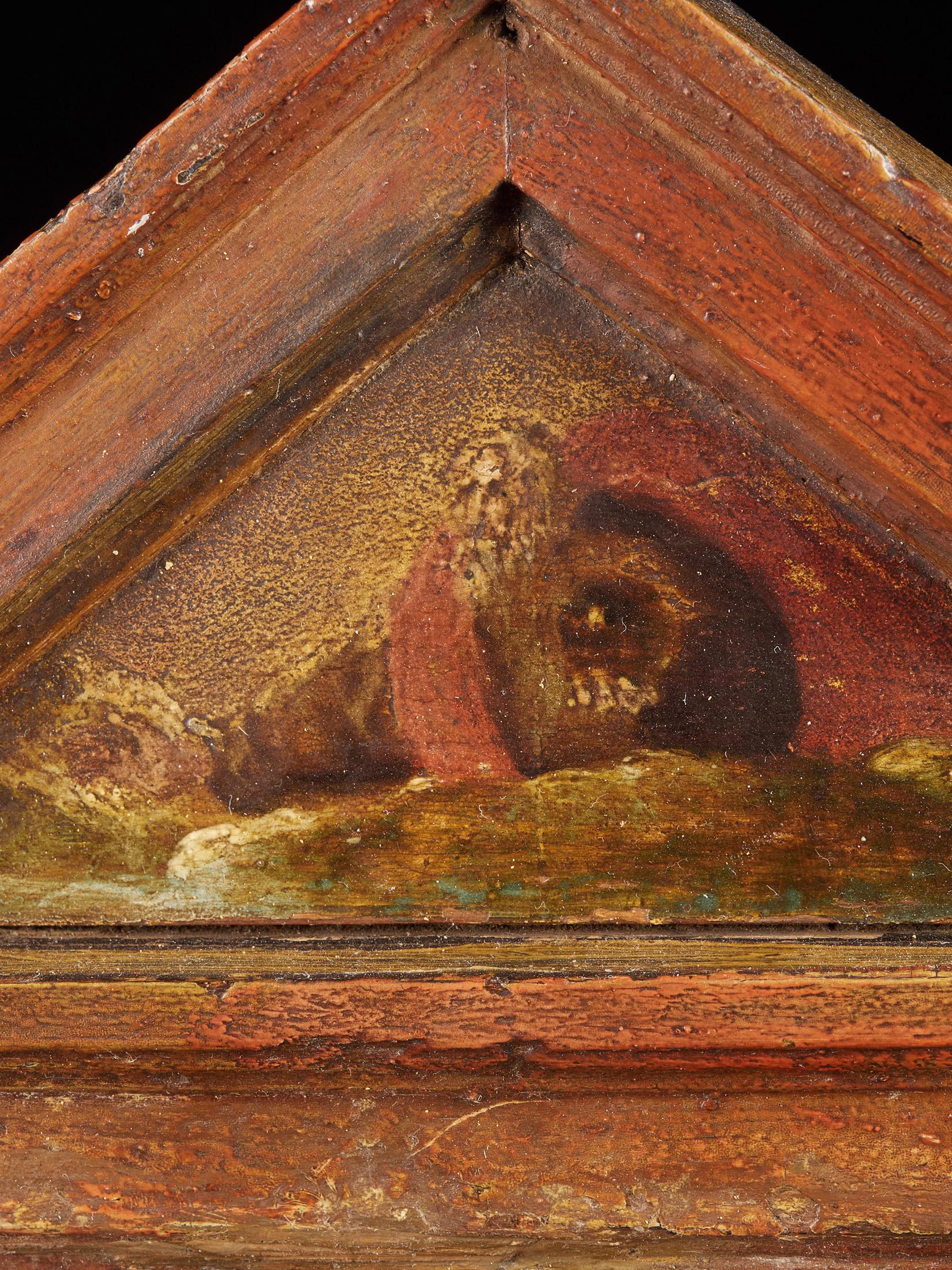 18th C, Flemish School, Madonna and Child in a Wooden Shrine  7