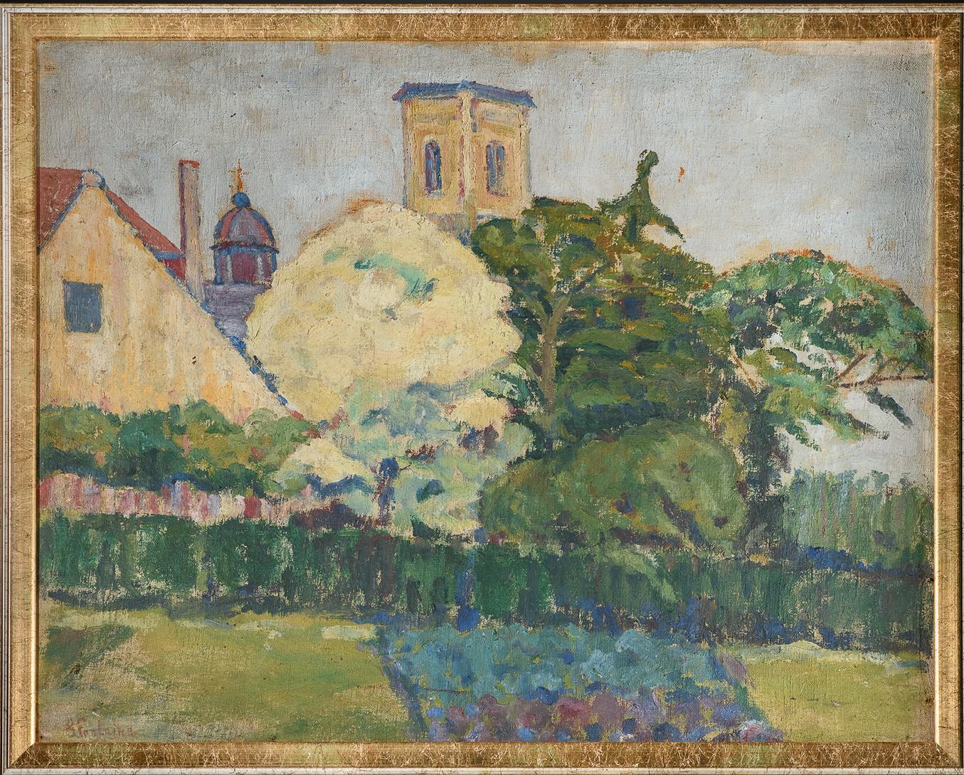 Peinture de paysage de Gustave Fontaine (1877-1952), Belgique. - Painting de Unknown