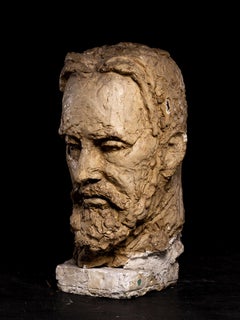 Gustave Fontaine (1877-1952), Selection of 2 sculptured plaster head  models.