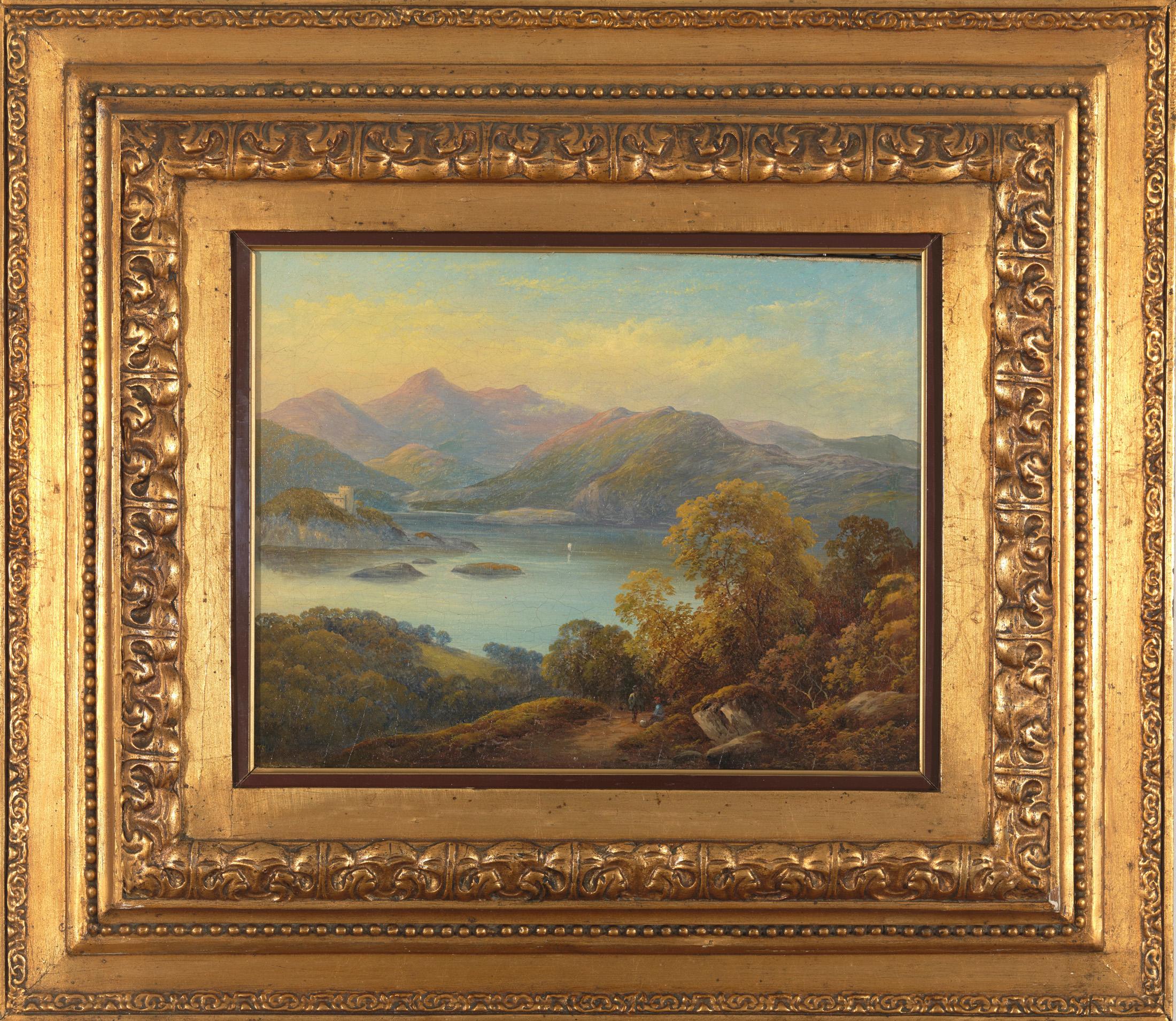 19th C,  Between Neo-Classicism and Romanticism, Montanious Landscape - Painting by Alessandro Castelli 
