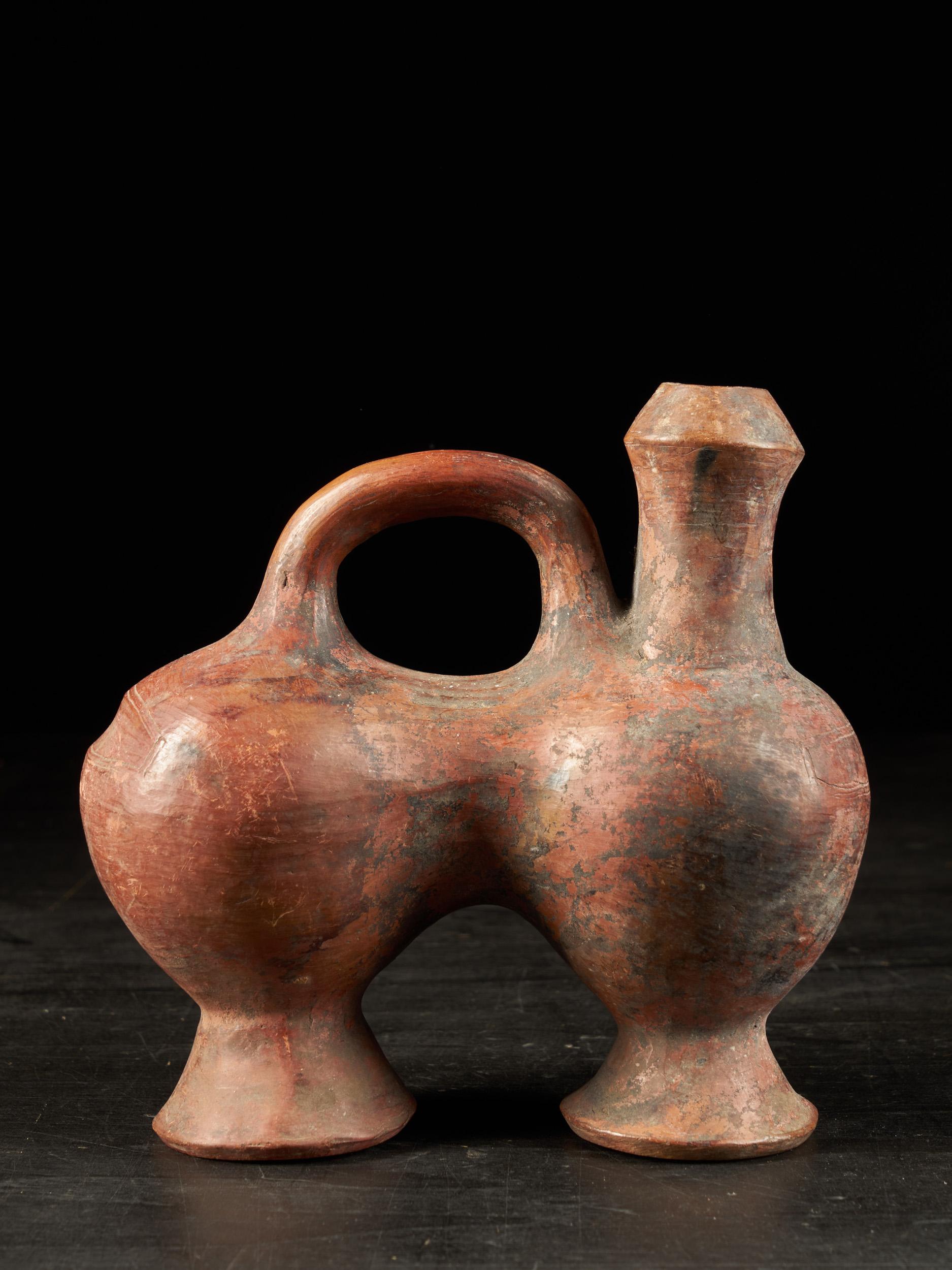 Set of 3 terracotta vessels, Teke People, DRC 2