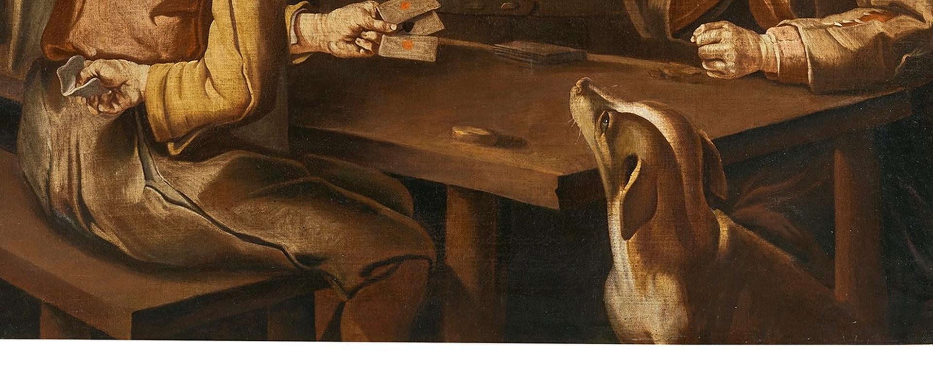 18th Century Cipper Todeschini Card Players CardShaperper Oil on Canvas Yellow 4
