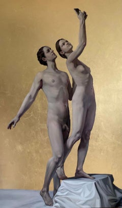Apollo e Daphne, 250x150cm, canvas, oil, golden potal