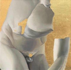 Correre, 40x40cm, canvas, oil, golden potal