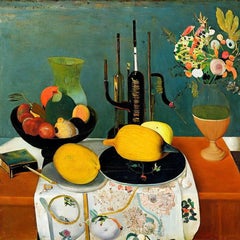 Still life with pumpkin, 70x70cm, print on canvas