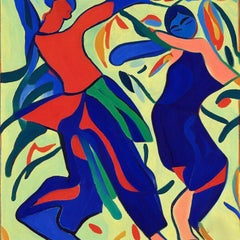 series of prints "Dance" , 80x80cm, print on canvas