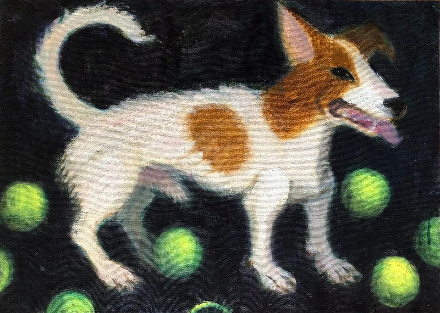 Casper, Oil on canvas 70x50 cm, 2020