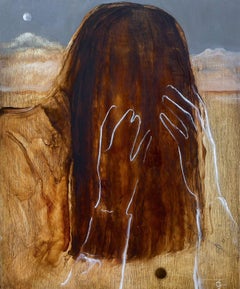 "Hair" , 50x40cm, wood\oil