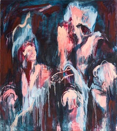 Gertrude-Szene, 180x160 cm, Öl auf Leinwand