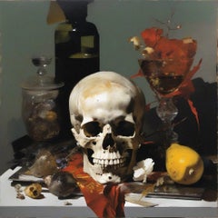  Vanitas, 80x80cm, Druck auf Leinwand