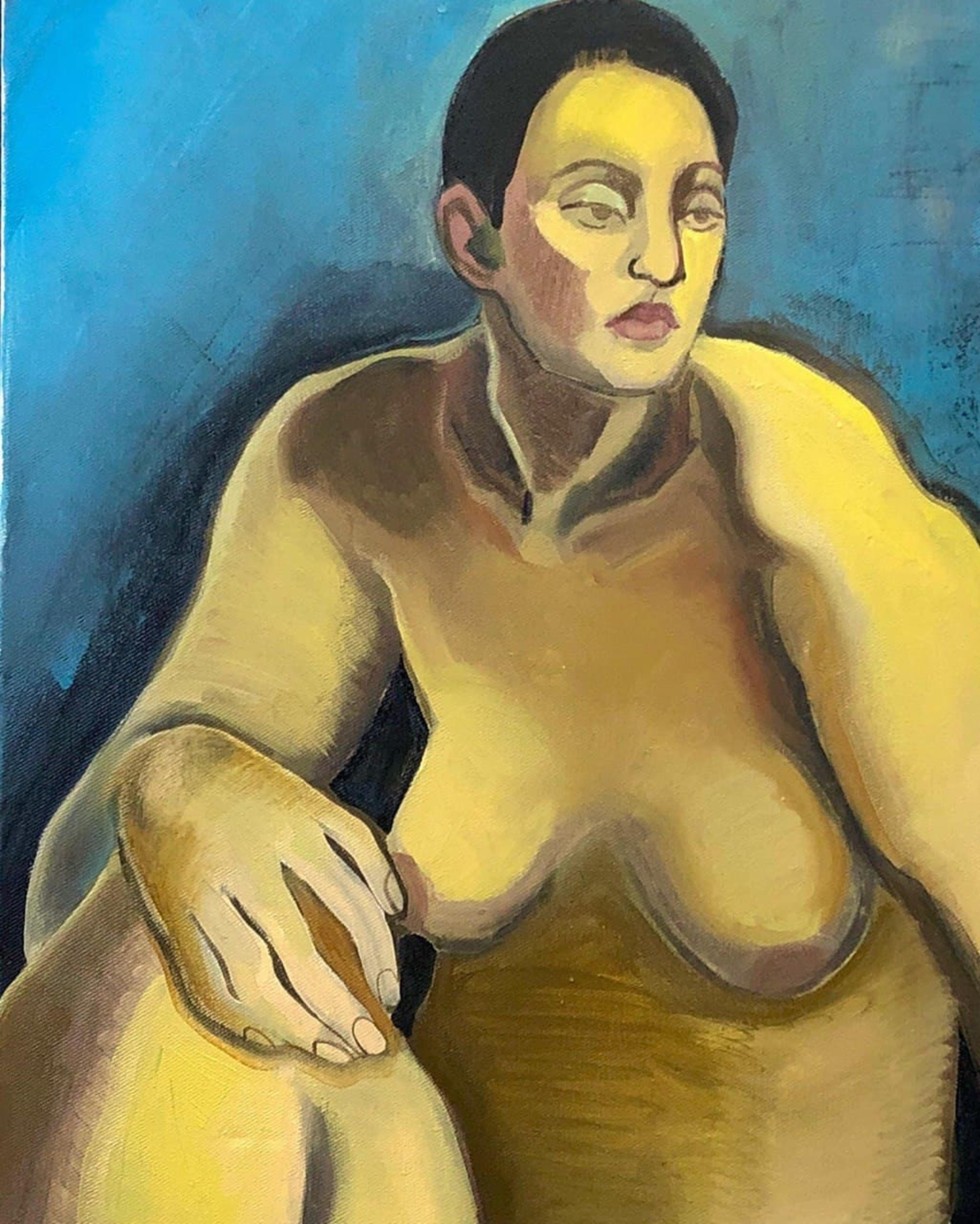 Darika Bakeeva Nude Painting - Adelaide, 50x40cm