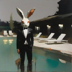 What mask are you wearing? 80x80cm, print on canvas