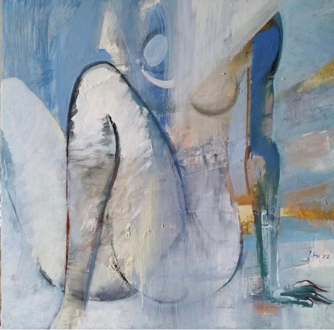 Thaw, 75x75cm, oil on canvas - Art by Ivan Nesvetailo