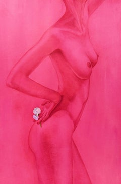 positive sexual objectification, pencil, watercolor, paper, 90х60cm