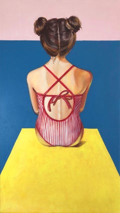 girl in swimsuit, 90x50cm, acrylic/canvas