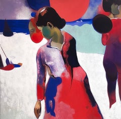 Mirror, 120x120cm, oil\canvas\acrylic