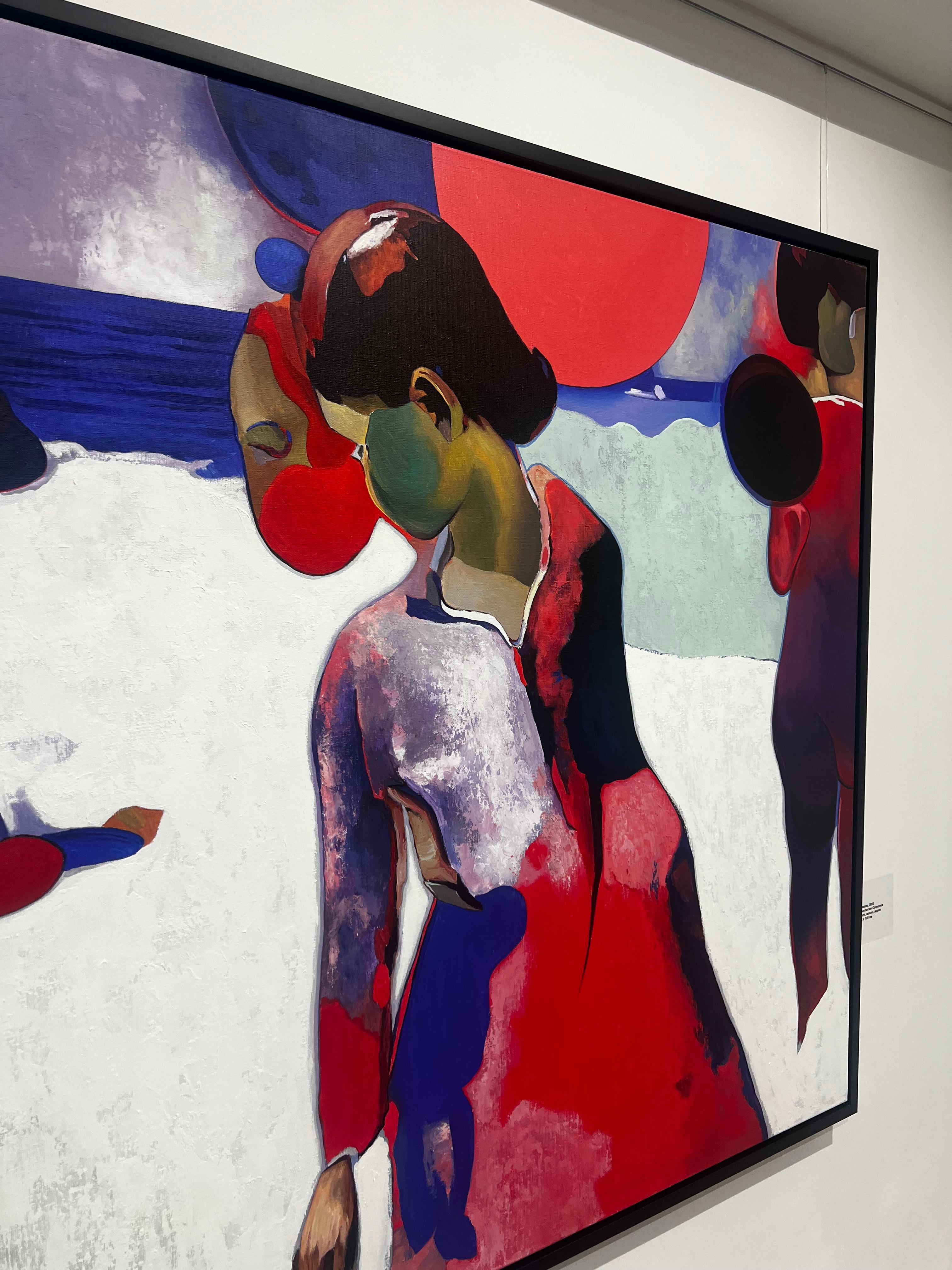 Miroir 120 x 120 cm, huile\toile\acrylique 2