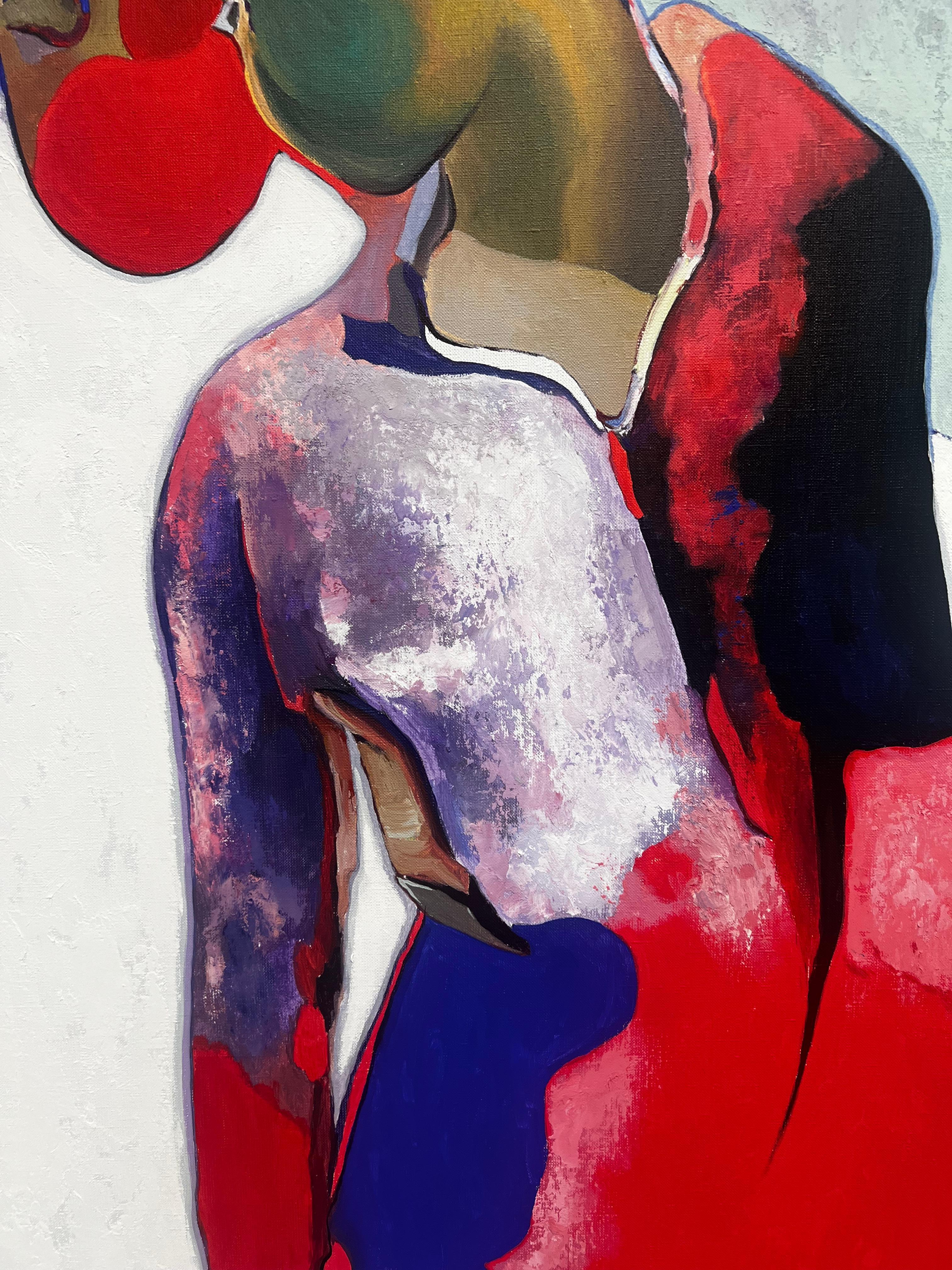 Miroir 120 x 120 cm, huile\toile\acrylique 3