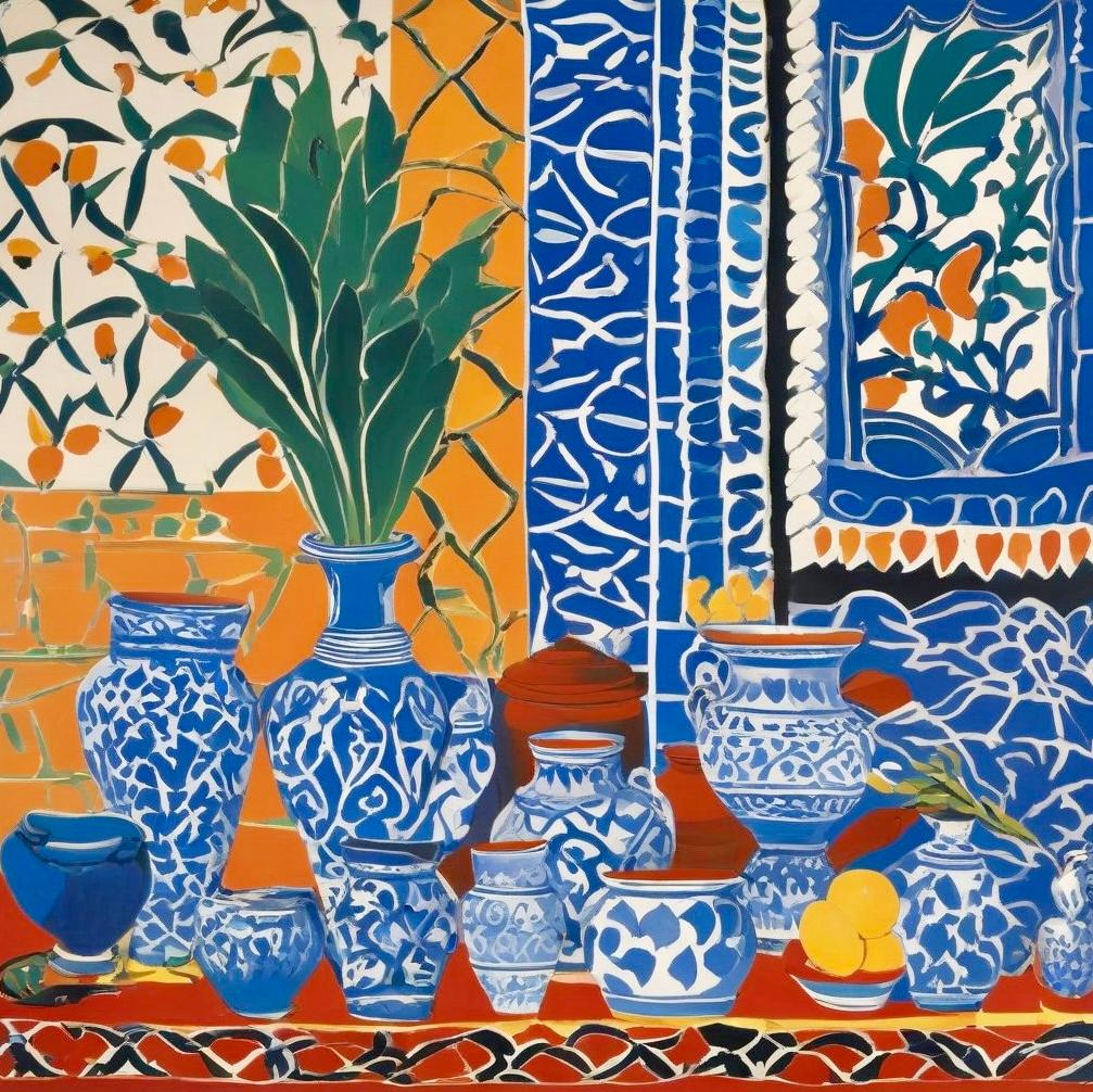 Morocco , 70x70cm, print on canvas - Art by Nina Tsoriti